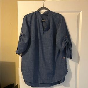 SHEIN Blue Tunic Top